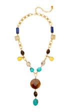 Loulou De La Falaise 24k Gold-plated Multi-stone Necklace