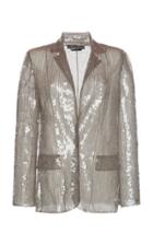 Alberta Ferretti Sequin Long Sleeve Blazer