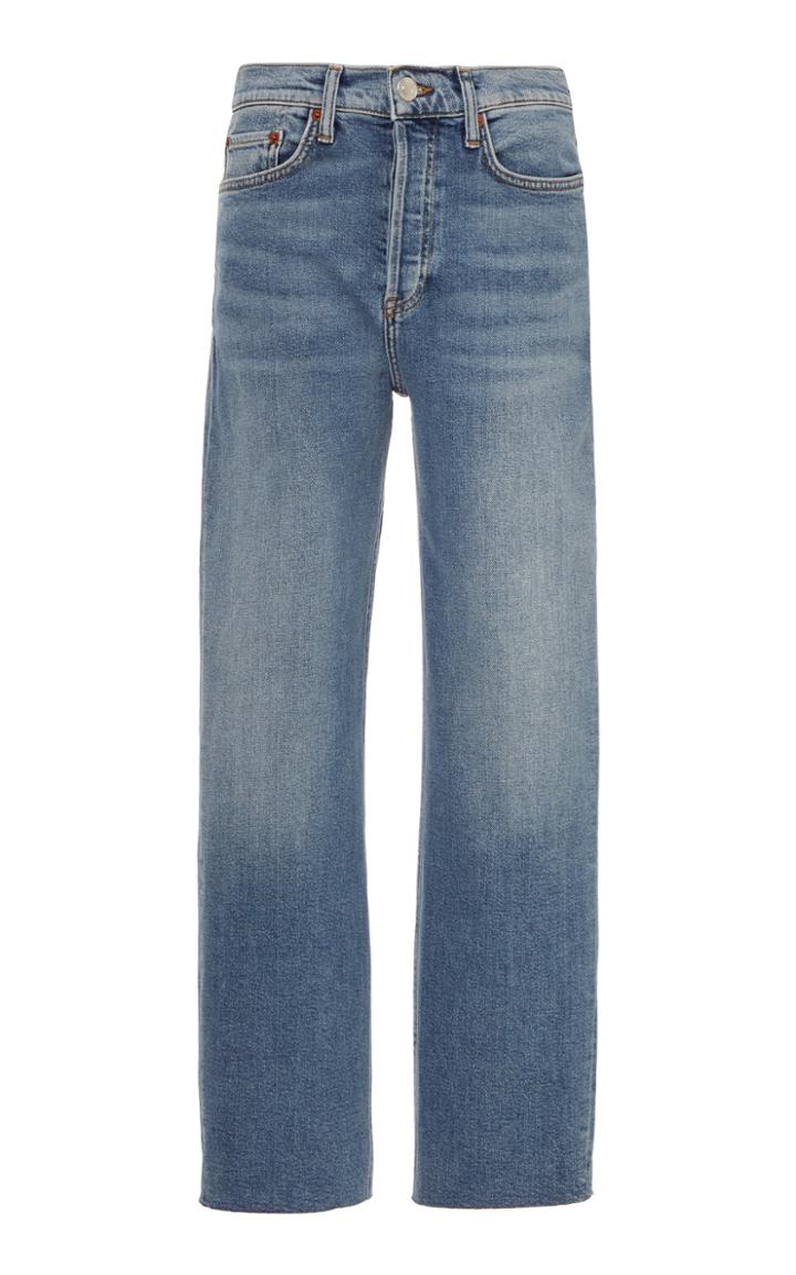 Re/done Originals Cropped High-rise Slim-leg Jeans