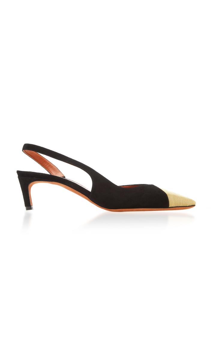 Altuzarra Two Tone Leather Slingback Pumps