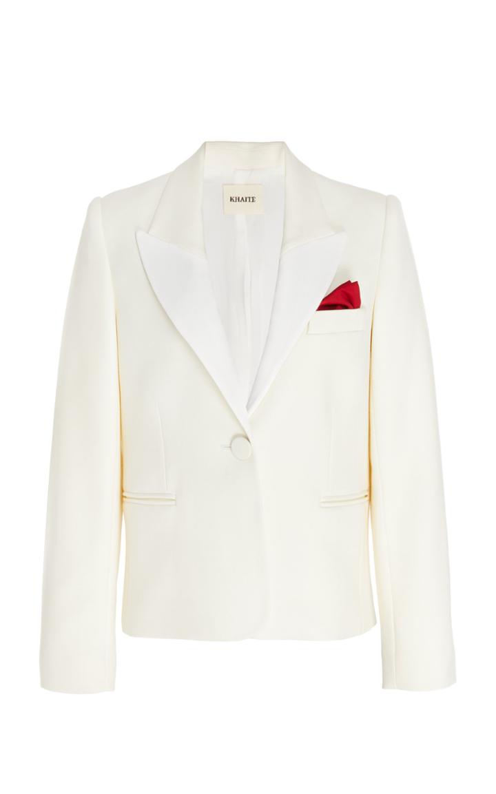 Moda Operandi Khaite Brita Single-breasted Cady Blazer Size: 0
