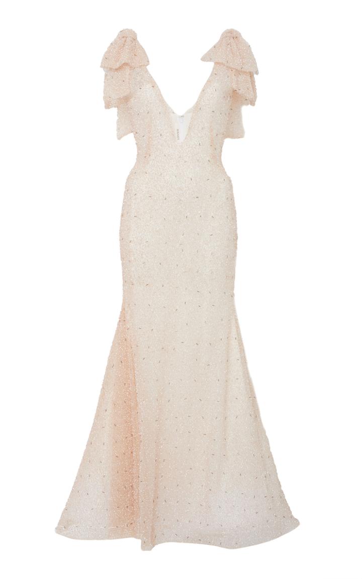 Rodarte Hand-beaded Bow Detail Sequin Dress