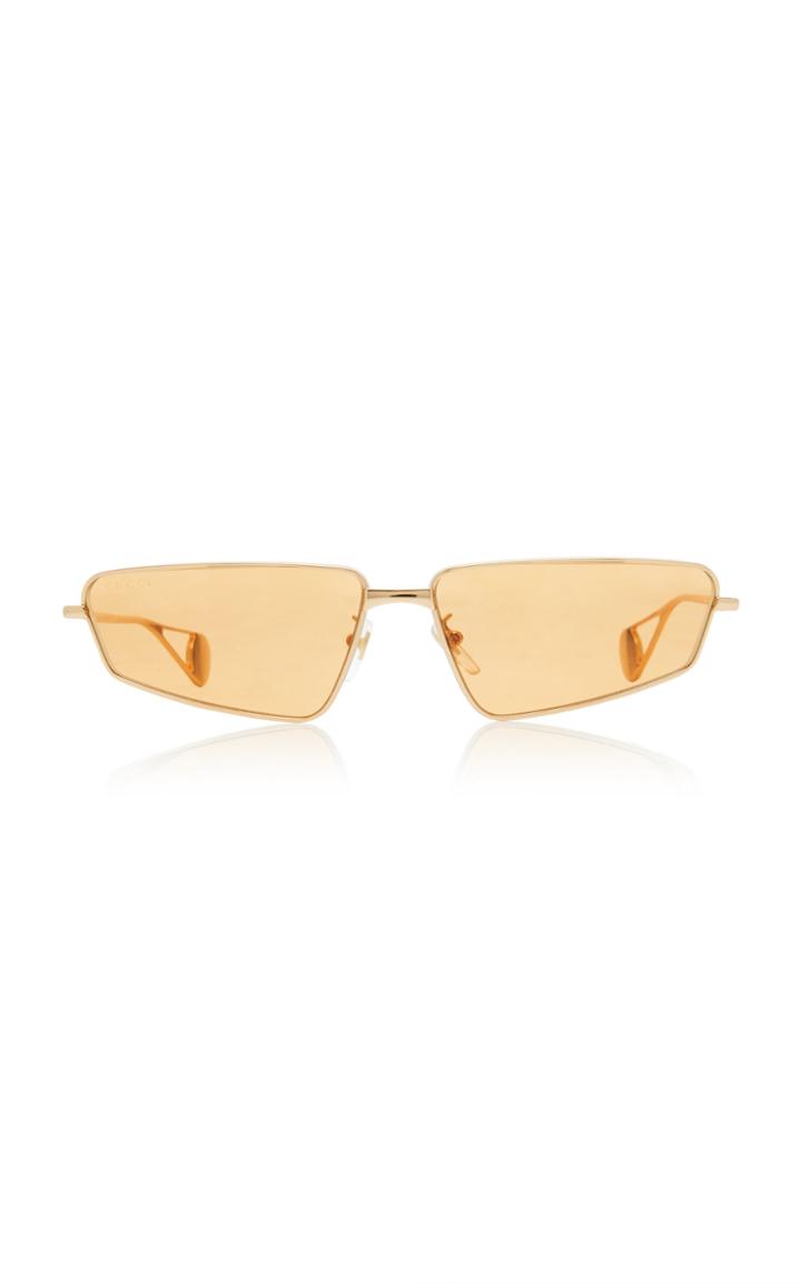 Moda Operandi Gucci Fs Evolution Square-frame Metal Sunglasses