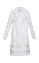 Rahul Mishra Quatrefoil Daraj Cotton Embroidered Trench