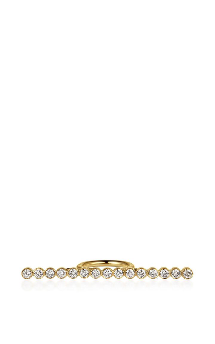 Elena Votsi Line Ring With Diamonds