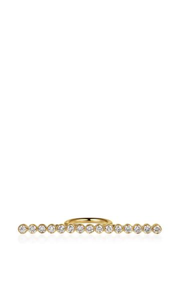 Elena Votsi Line Ring With Diamonds