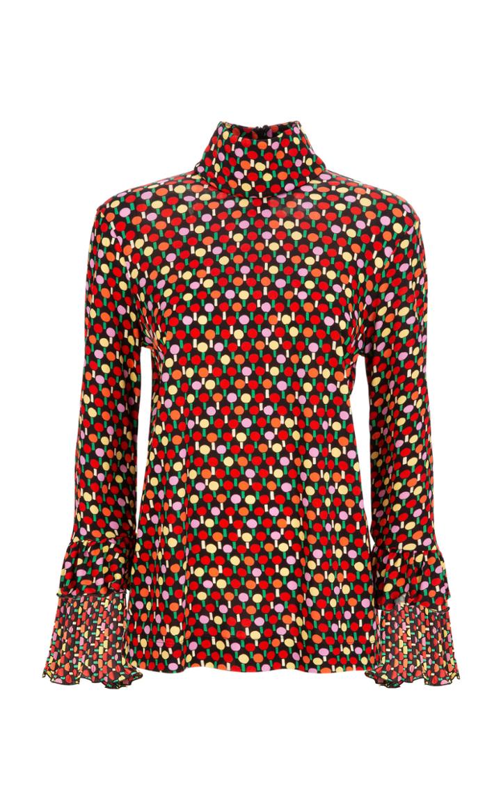 La Doublej Ruffle Tiered-sleeve Top