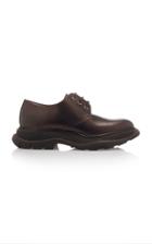 Alexander Mcqueen Leather Derby Shoes Size: 40