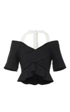 Proenza Schouler Off-the-shoulder Crepe Peplum Top