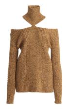 Christopher Kane Merino Wool Cut-out Turtleneck Sweater