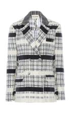 Rahul Mishra Maheshwari Double-breasted Cotton-blend Blazer