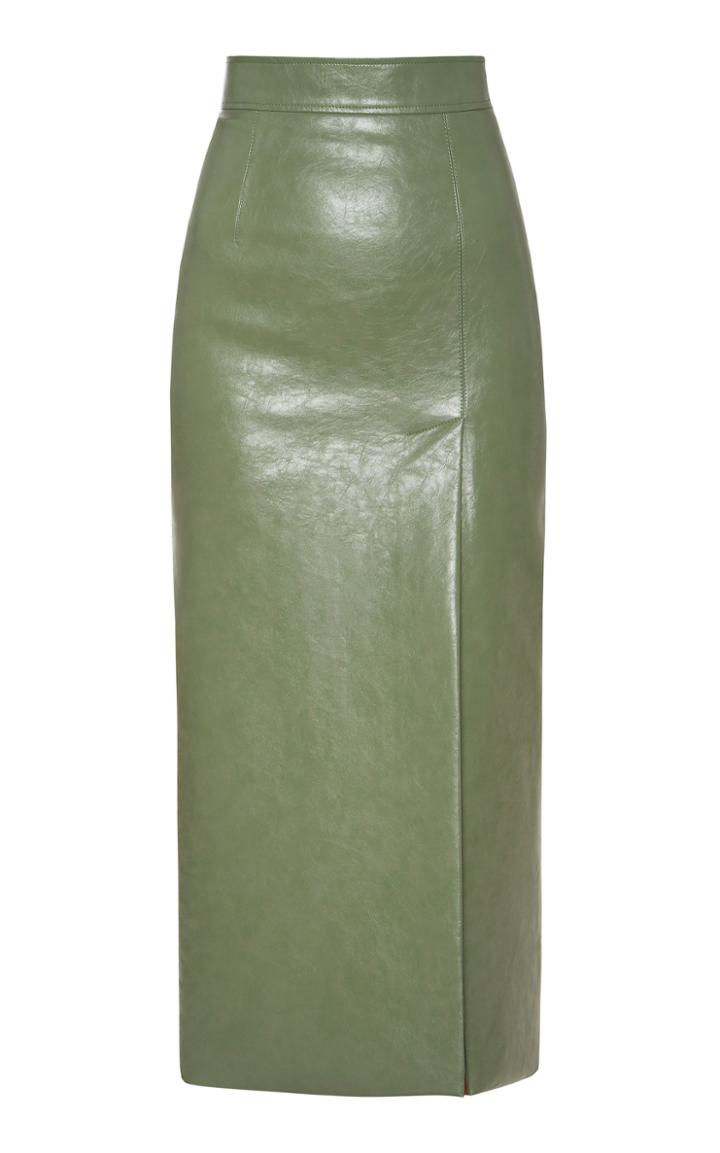 Moda Operandi Aleksandre Akhalkatsishvili Faux Leather Pencil Skirt