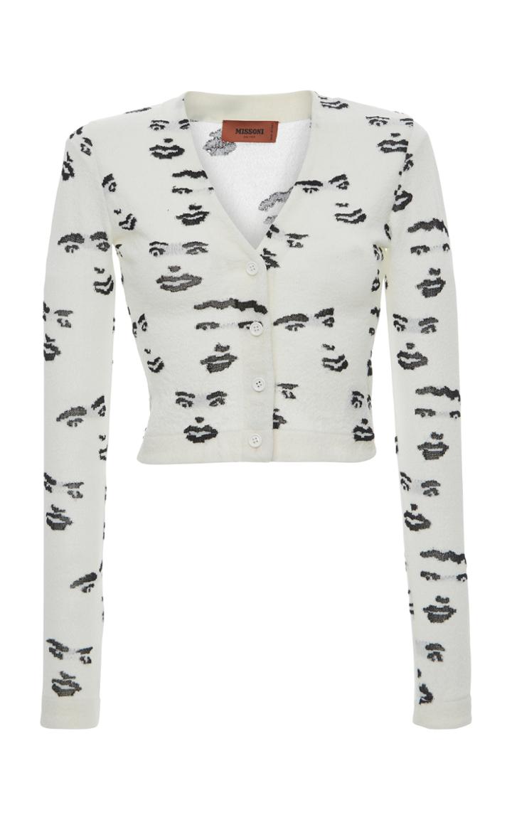 Missoni Faces Jacquard Fitted Cardigan