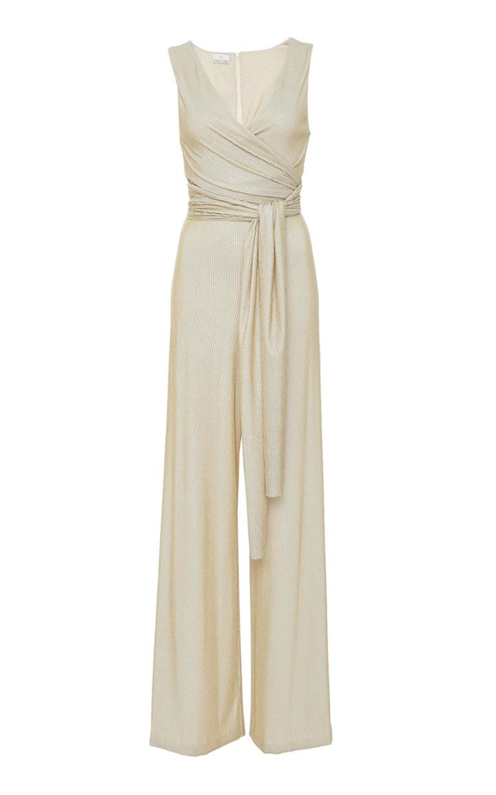 Miguelina Norma Metallic Knit Jumpsuit