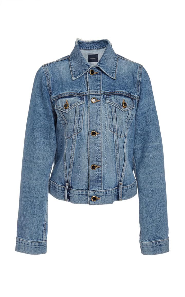 Khaite Richard Distressed Denim Jacket