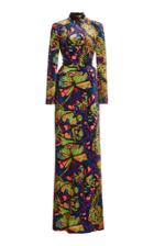 Moda Operandi Dundas Bead-detailed Cutout Printed Jersey Maxi Dress