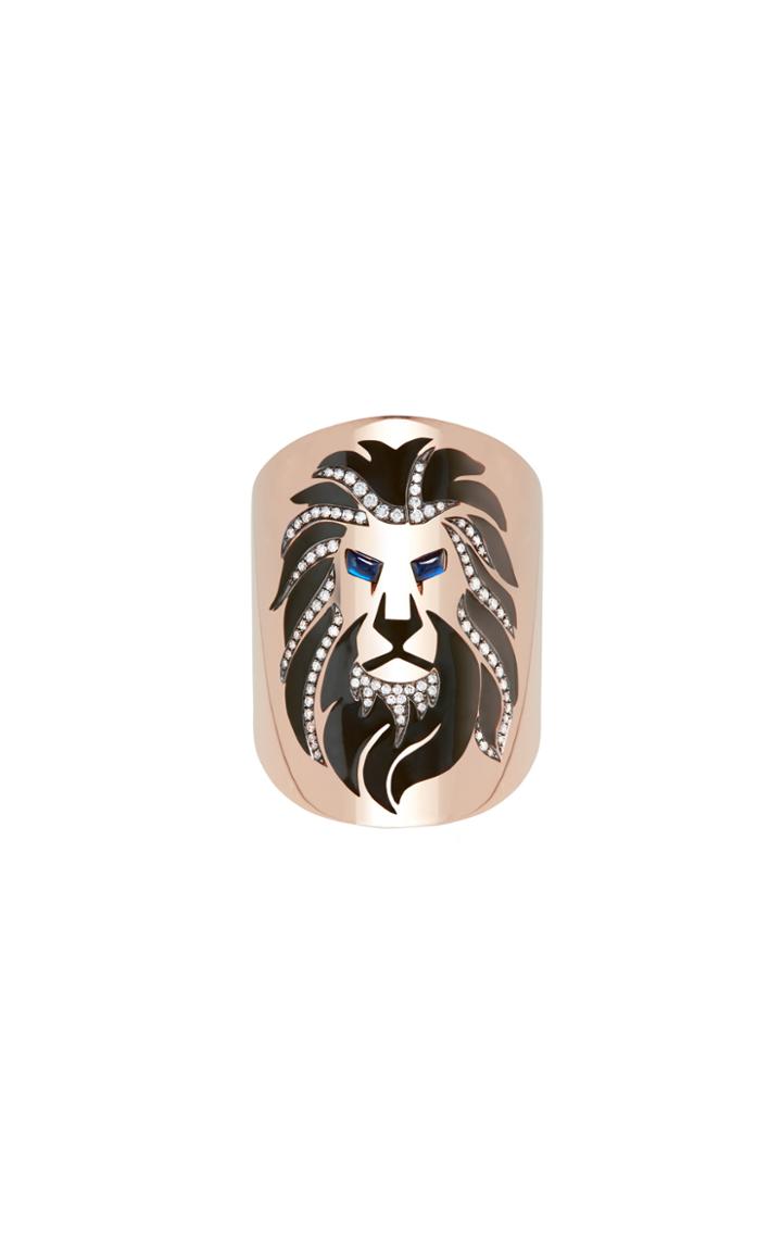 Moda Operandi Diane Kordas 18k Rose Gold Lion Ring Size: 6