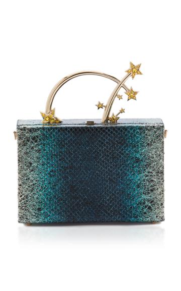 Ming Ray Marion Python Box Clutch
