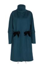 Carolina Herrera Wool Coat With Double Bow Front Design