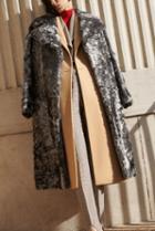 Givenchy Oversized Silver Lamb Coat