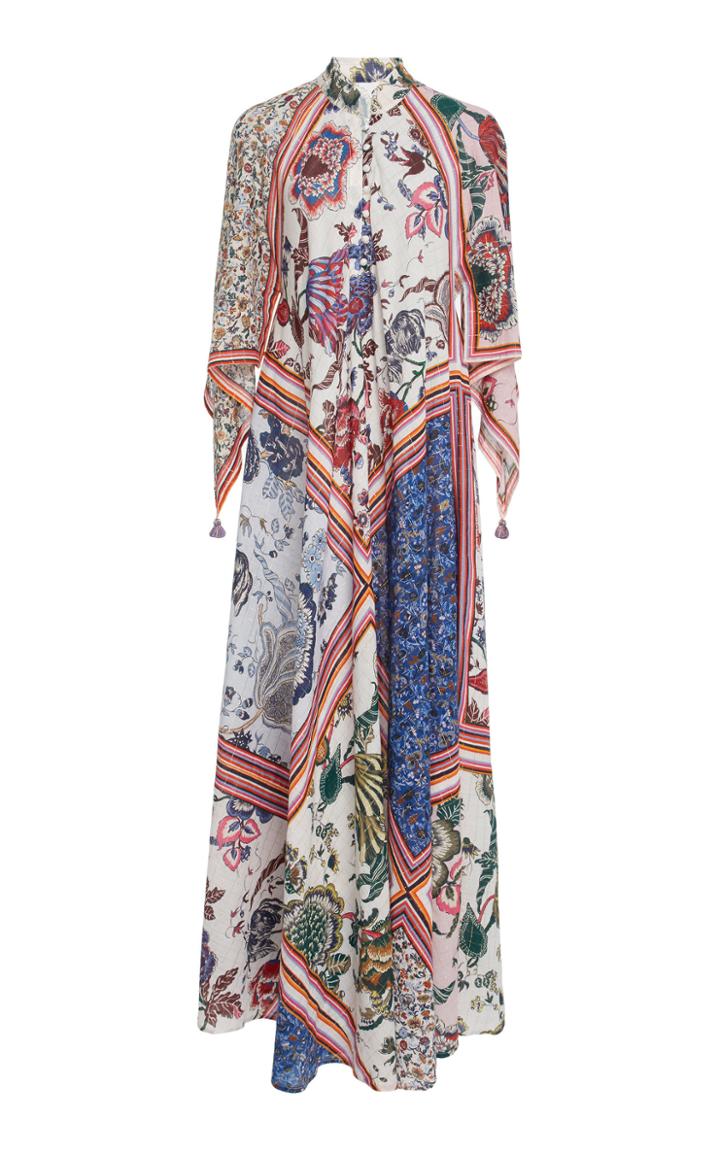 Tory Burch Michaela Bias Cut Caftan Dress