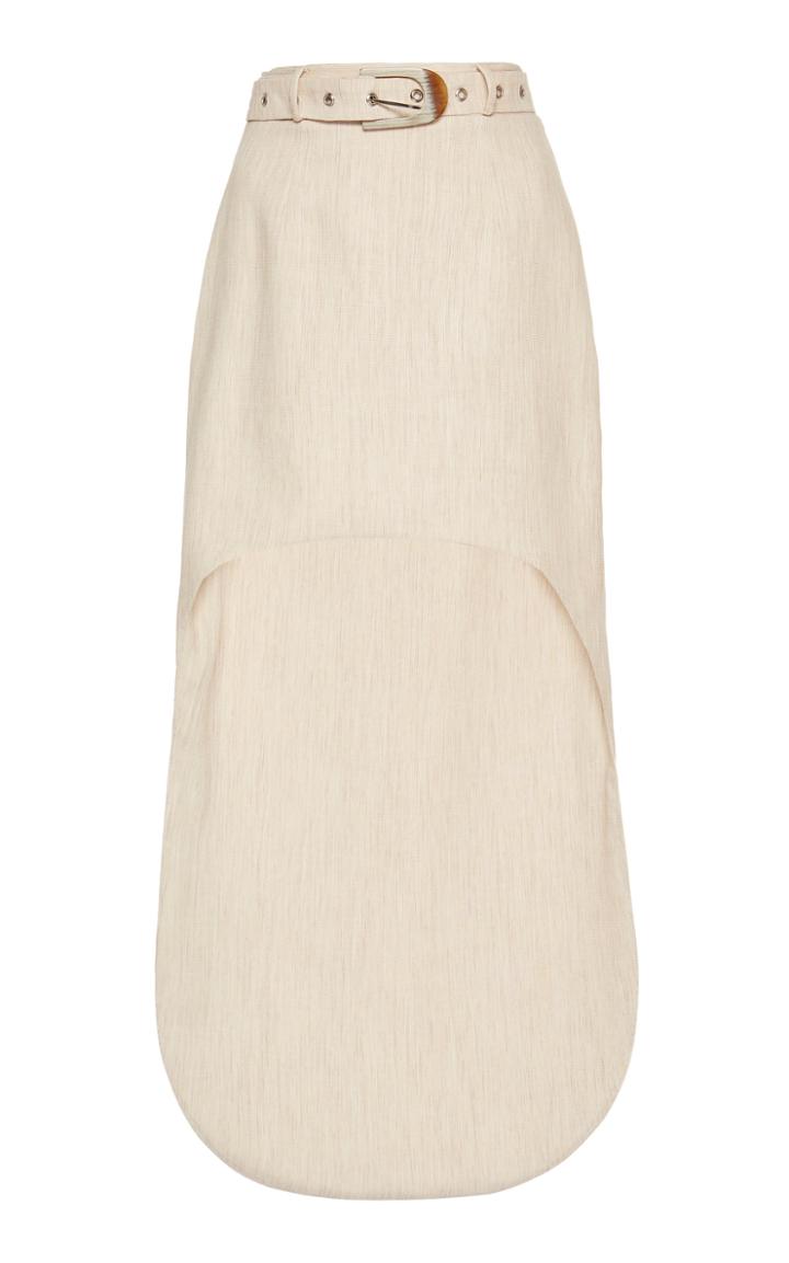 Matriel High Waist Skirt Short Front Belted