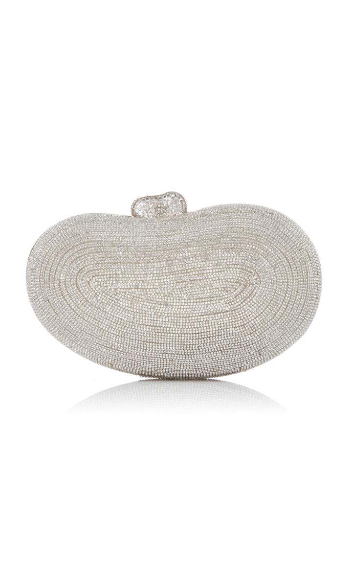 Cult Gaia Tallulah Embellished Silver-tone Clutch