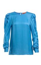 Maggie Marilyn Stop To Smell The Roses Satin Blouse