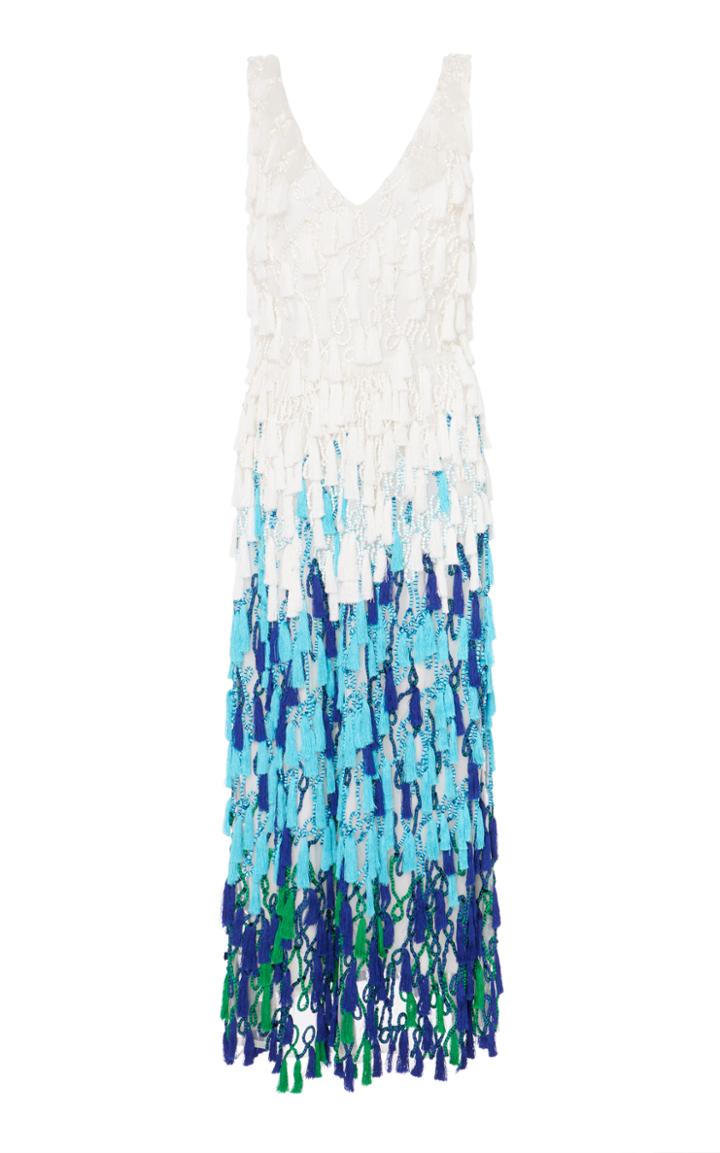 Novis Augusta Fringe V Neck Dress