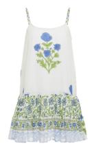 Juliet Dunn Floral-print Cotton Mini Dress