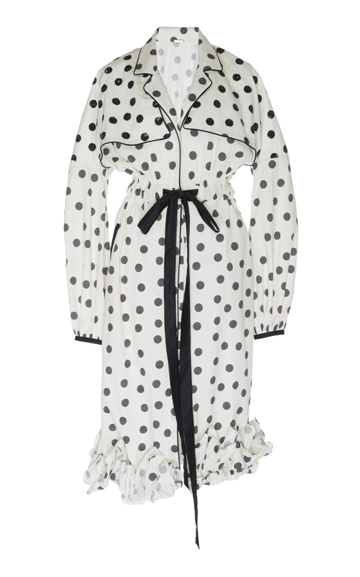 Johanna Ortiz Dragon Pearl Stretch Cotton Poplin Dress