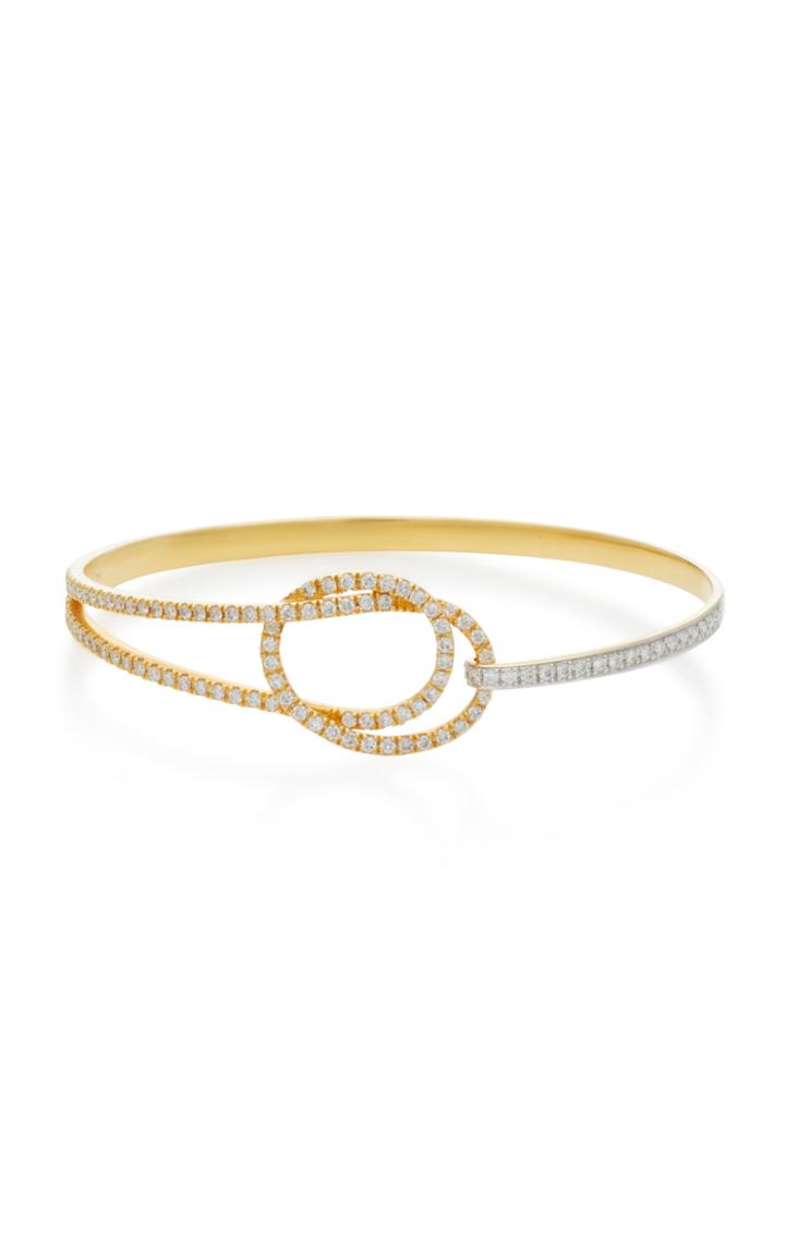 Kavant & Sharart Eternity Knot 18k White Gold And Diamond Bracelet