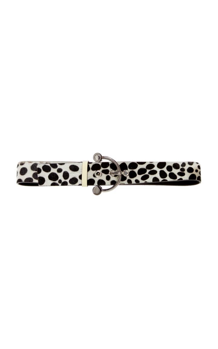 Marni Pony Printed Dalmatian Belt