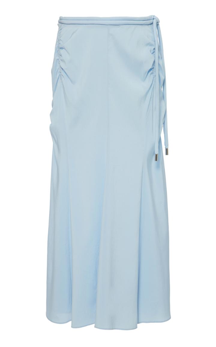 Carven Smocked Midi Length Skirt