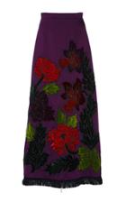Andrew Gn Bead Embroidered Ankle Length Skirt