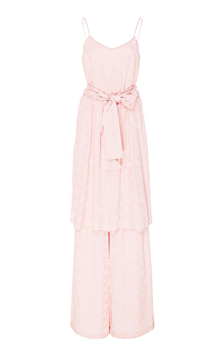 Jill Stuart Irina Floral Jacquard Jumpsuit