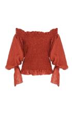Caroline Constas Mandarin Coco Blouse