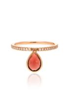 Nina Runsdorf Flip 18k Rose Gold Diamond And Garnet Ring