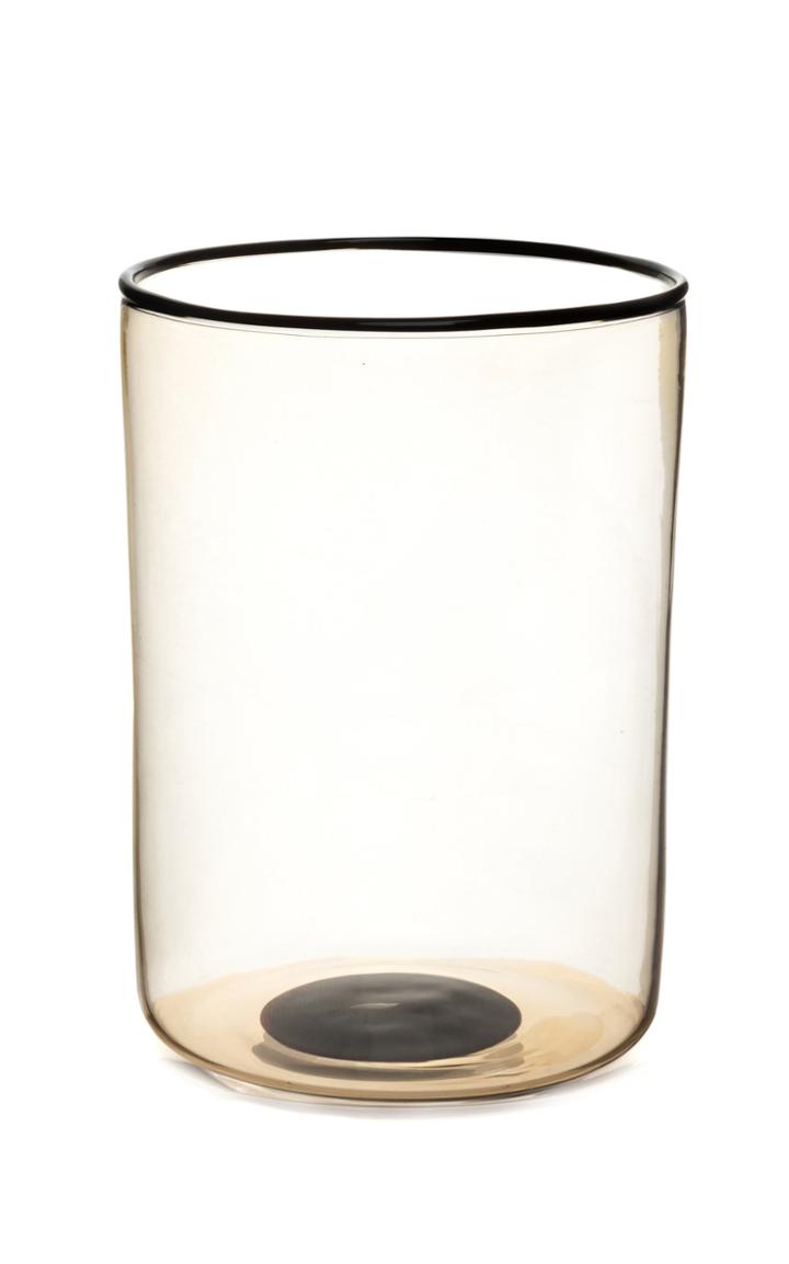 Moda Operandi Stories Of Italy Set Of 2 Water Glasses Black Spot & Rig