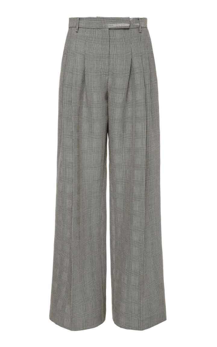 Partow Gideon Check Wool Pant