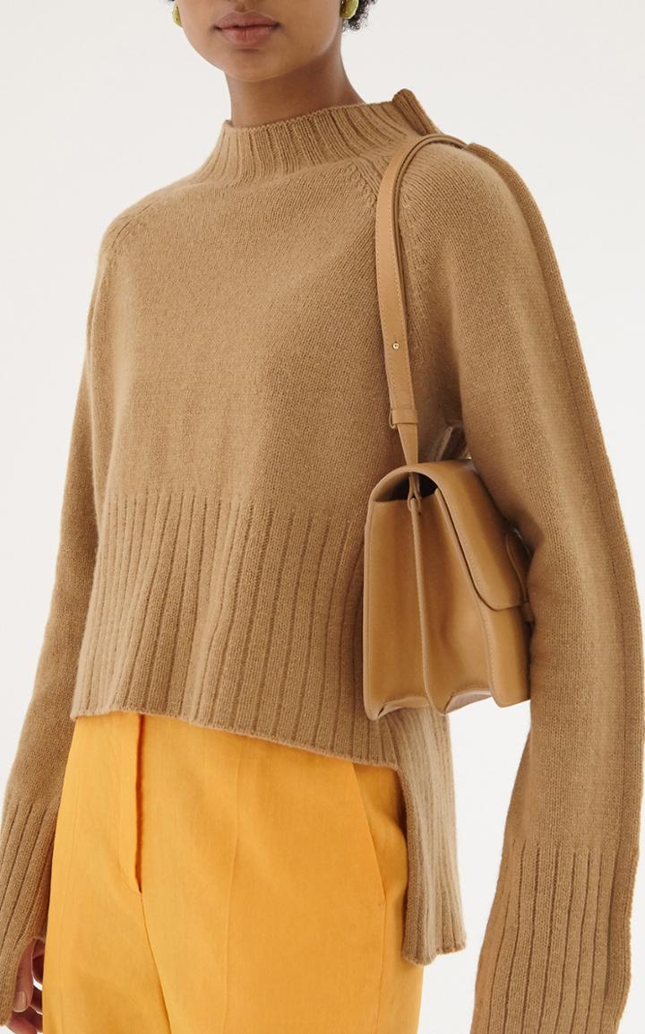 Moda Operandi Rejina Pyo Erin Reverse-stitched Cropped Cashmere Sweater