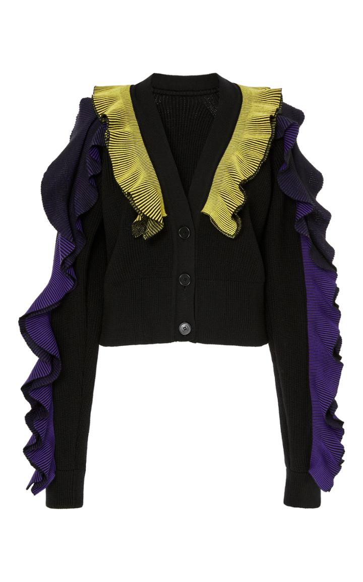Versace Ruffled Cardigan