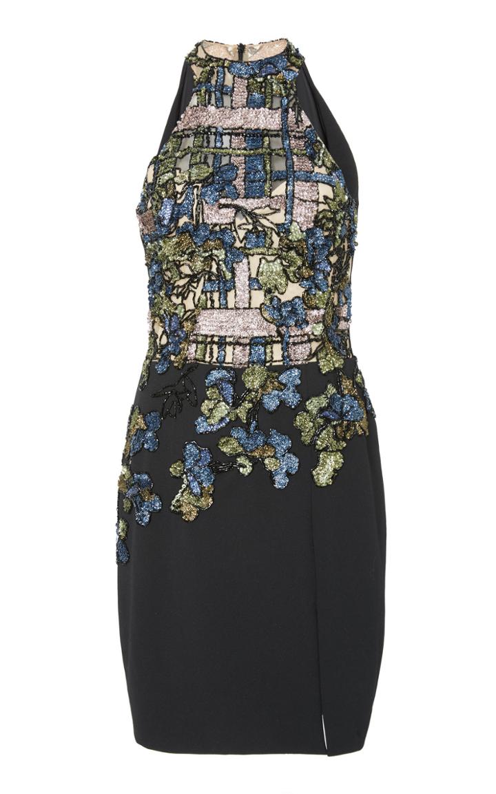 Patbo Beaded Halter Mini Dress