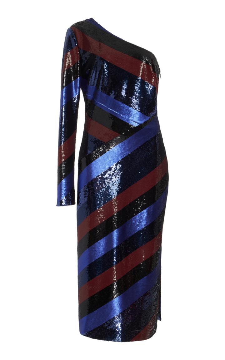 Diane Von Furstenberg One Shoulder Sequin Dress
