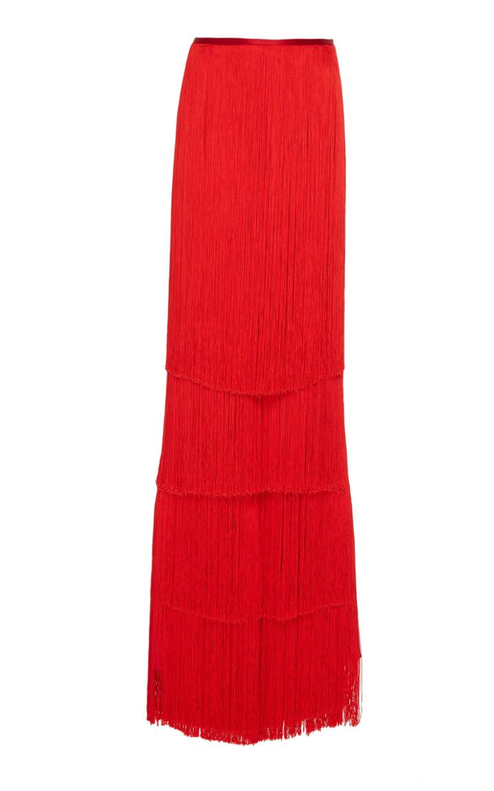 Semsem Silk Fringe Pant