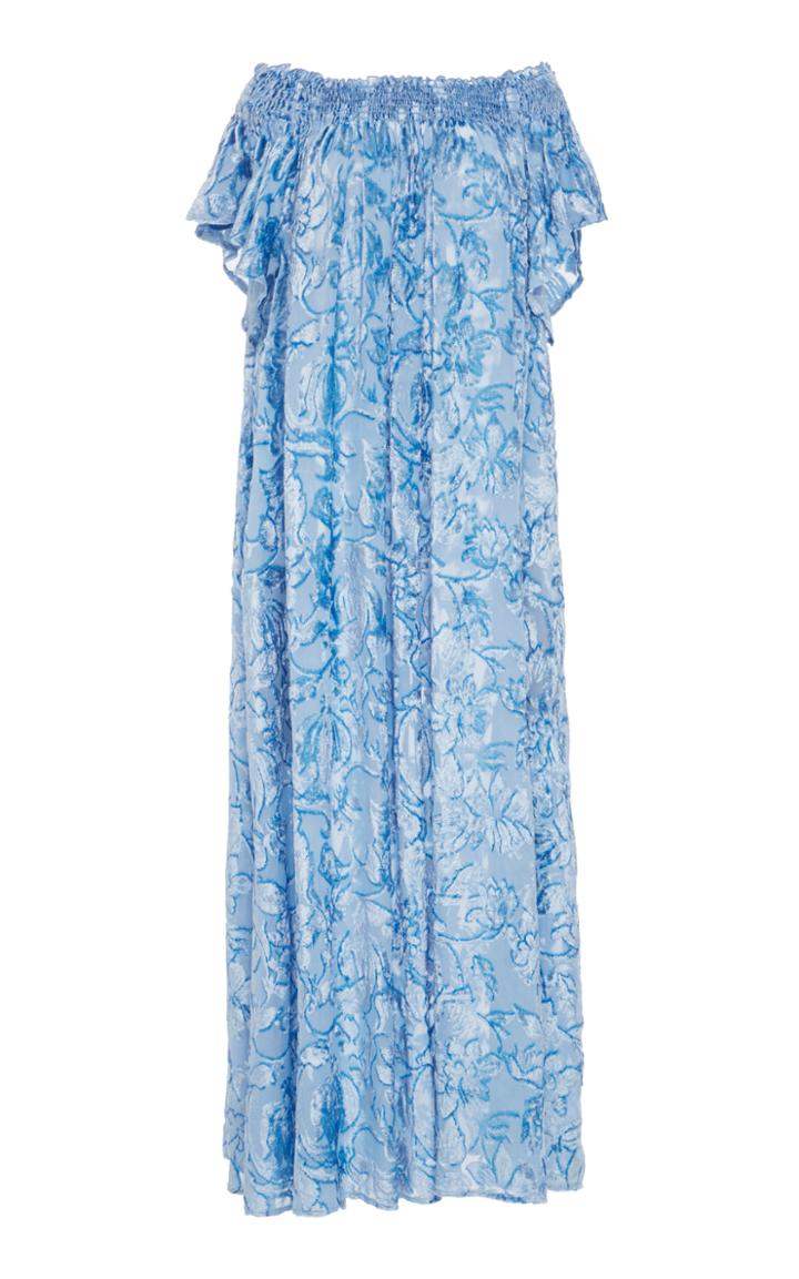 Amber Sakai Smock Nile Maxi Dress