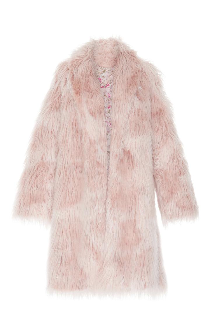 Luisa Beccaria Faux Fur Coat