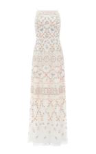 Moda Operandi Needle & Thread Sweet Petal Embroidered Cami Gown Size: 4