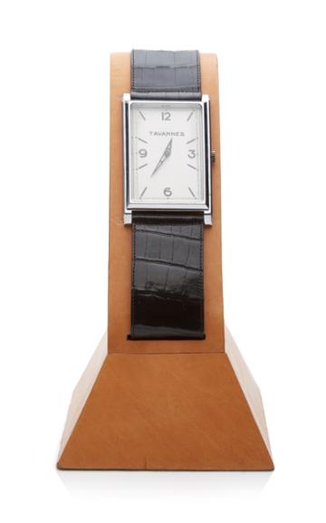 Mantiques Modern Giant Leather Wrapped Tavannes Watch Display
