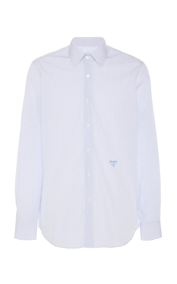 Prada Pinstriped Cotton-poplin Shirt